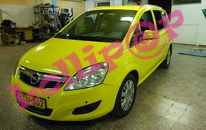 taxifóliázás olcsó, gyorsan taxi fóliázás, sárga taxi fóliázás, autófóliázás